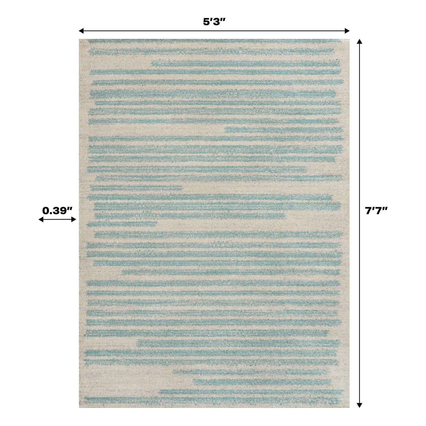 JONATHAN Y Tapis moderne à rayures berbères Aksil