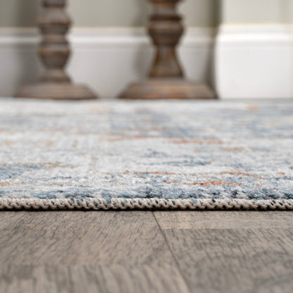 Tapis JONATHAN Y Brandy Bohemian Medallion à poils courts, lavable en machine, couleur crème/terre.