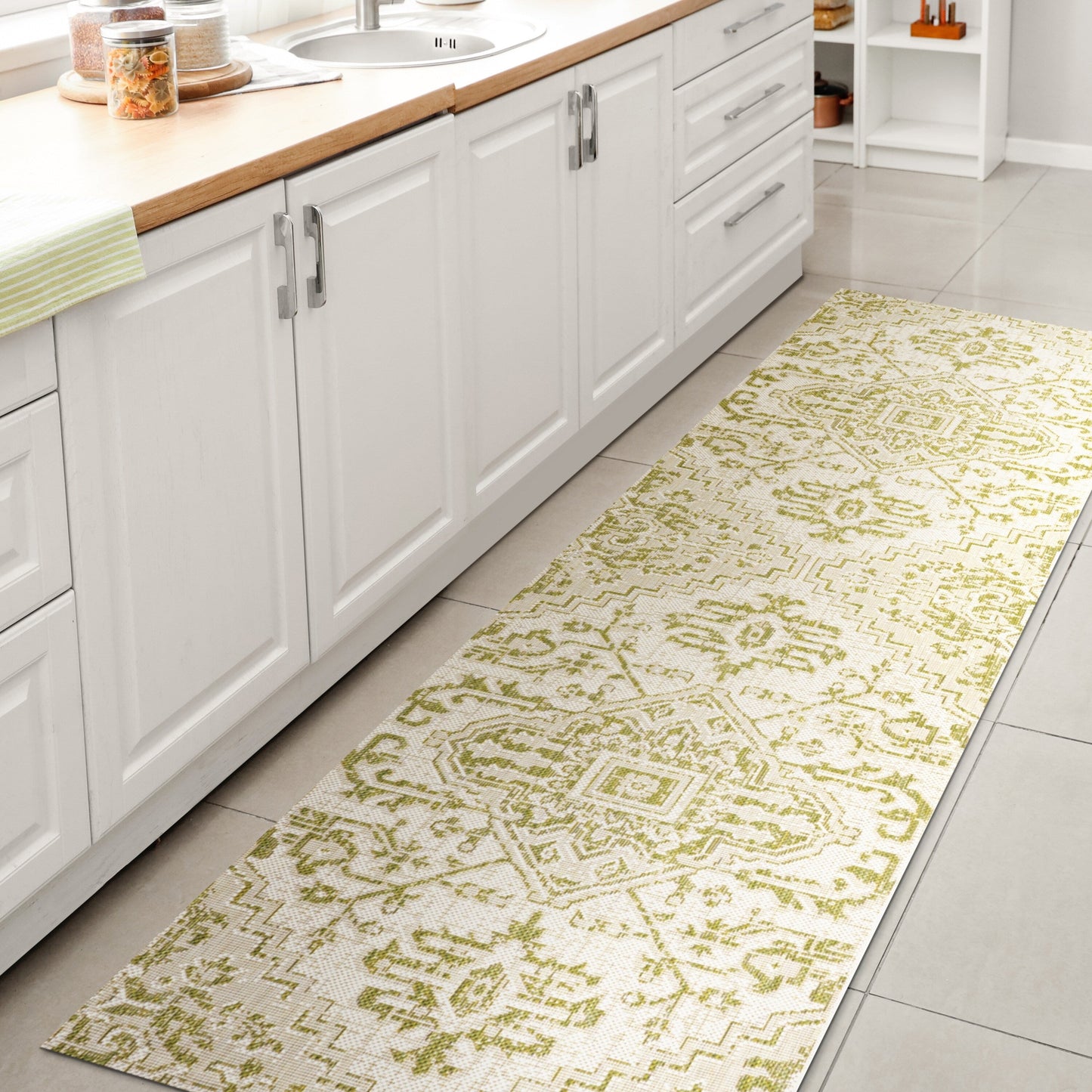 Tapis d'intérieur/extérieur JONATHAN Y Charleston Medallion