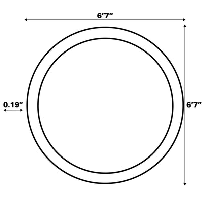 JONATHAN Y Tapis intérieur/extérieur à fronde de palmier Galon