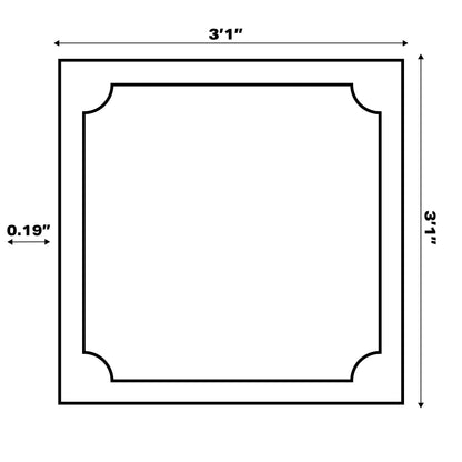 JONATHAN Y Tapis intérieur/extérieur à fronde de palmier Galon
