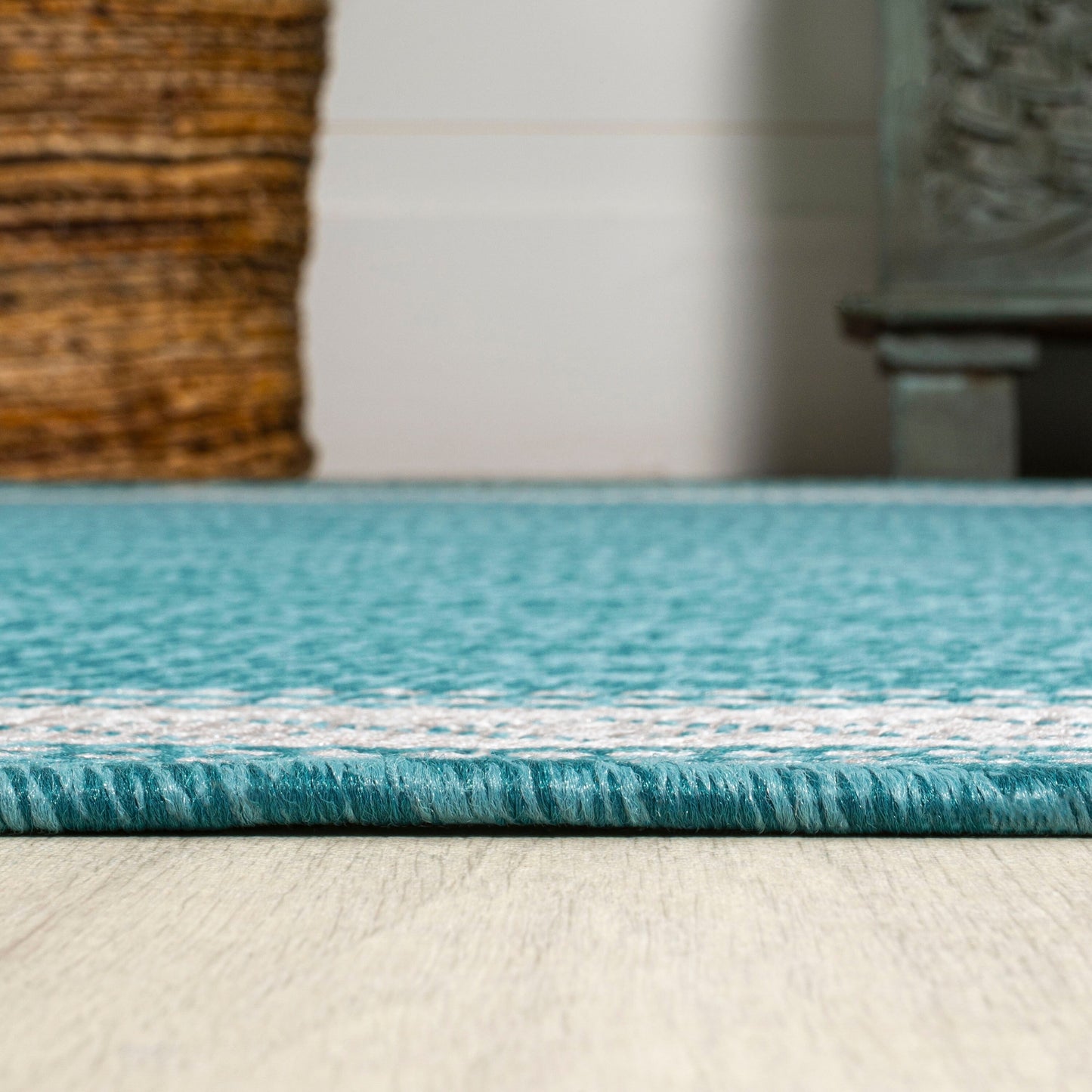 Tapis d'intérieur/extérieur JONATHAN Y Havana Classic à bordure losanges