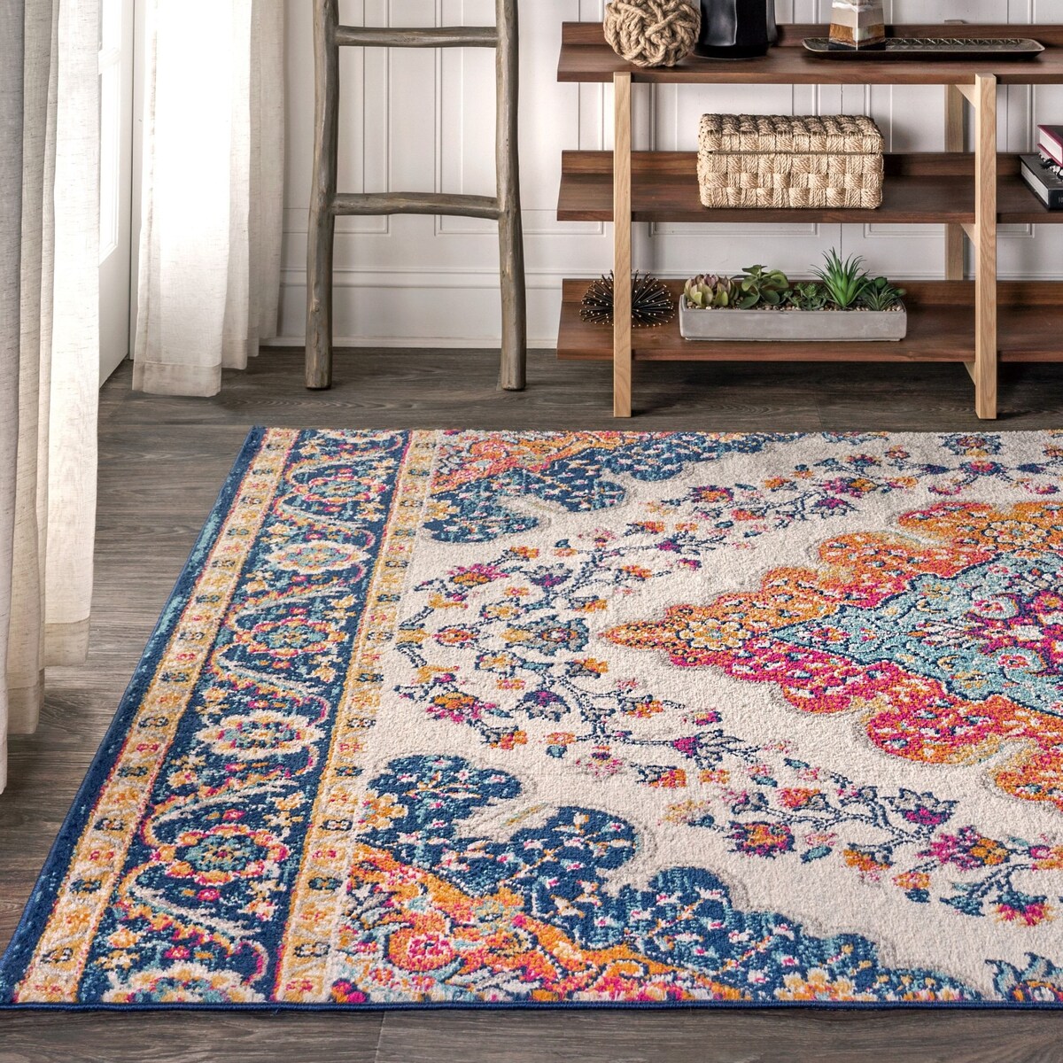 Tapis JONATHAN Y Inigo FLAIR Boho Vintage à médaillon
