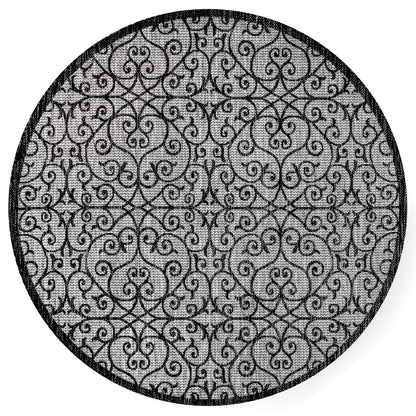 Tapis d'intérieur/extérieur à tissage texturé JONATHAN Y Ourika