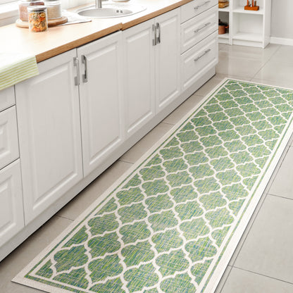 Tapis d'intérieur/extérieur JONATHAN Y Zinnia à tissage texturé