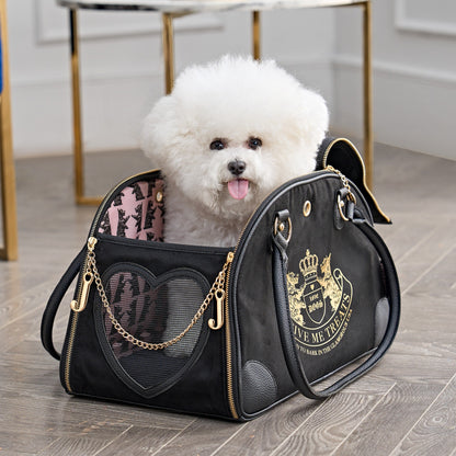 Sac de transport élégant Juicy Couture Give Me Treats pour animaux de compagnie - Sac de voyage