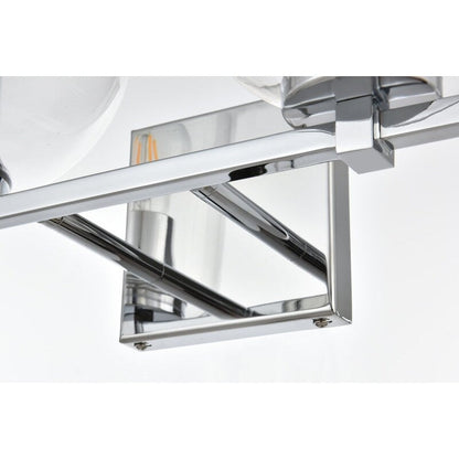 Applique de salle de bain Julian 1 lumière noire et transparente