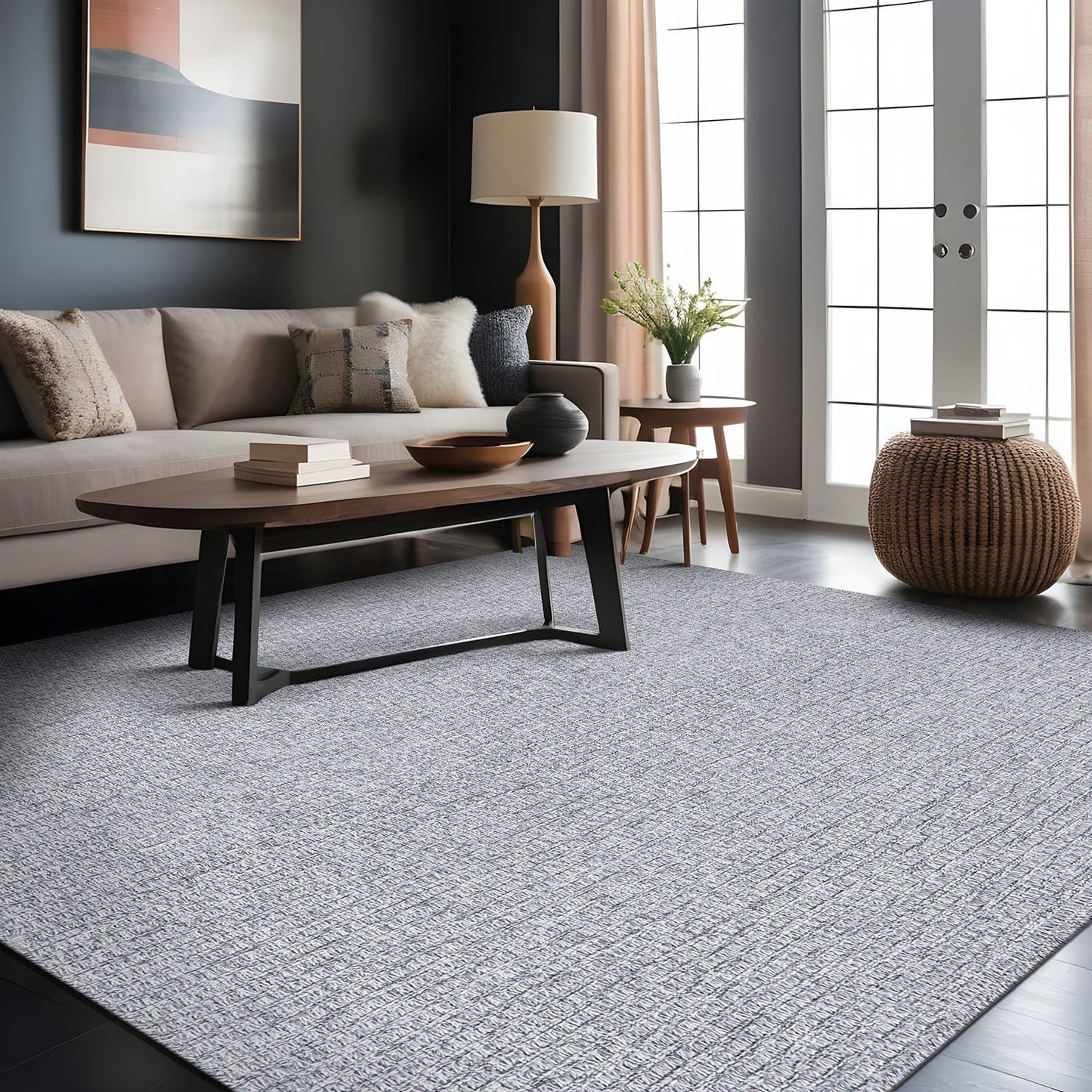 Tapis en jute Beverly Rug facile à nettoyer et ne perdant pas ses poils