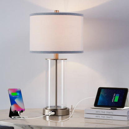 Ensemble de lampes de table à commande tactile KAWOTI 23.25 avec port USB et ampoules