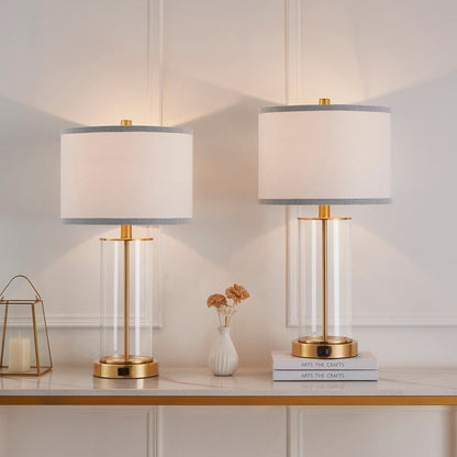 Ensemble de lampes de table à commande tactile KAWOTI 23.25 avec port USB et ampoules