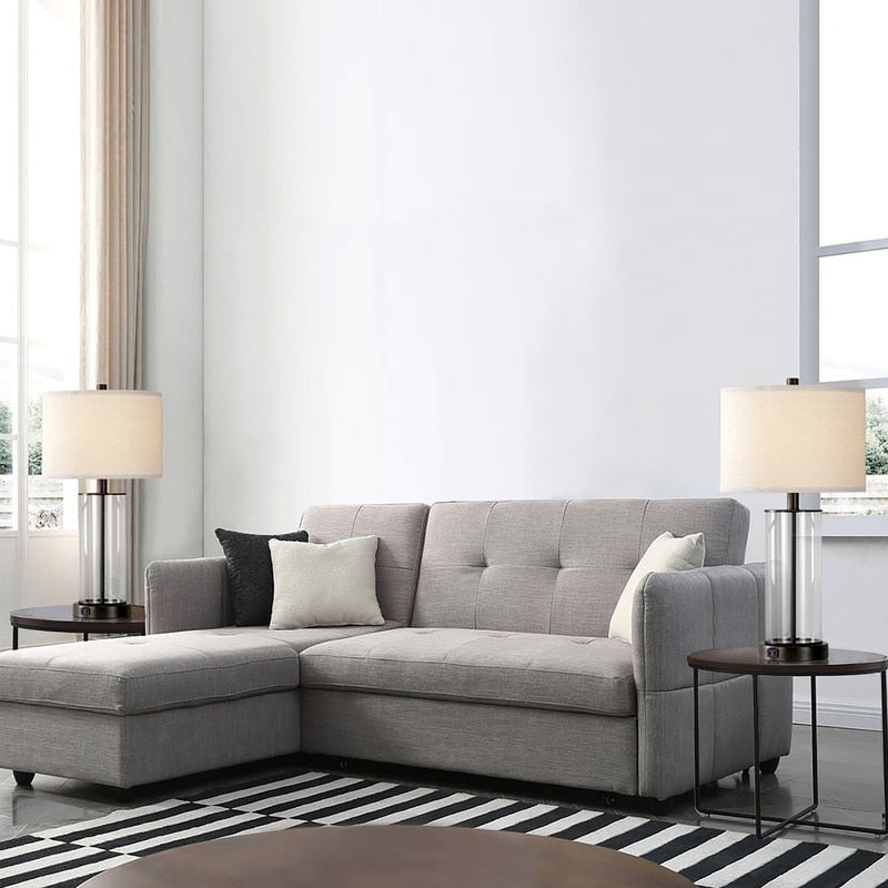 Ensemble de lampes de table à commande tactile KAWOTI 23.25 avec port USB et ampoules