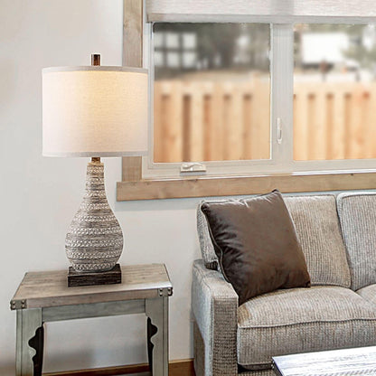 Ensemble de lampes de table à commande tactile KAWOTI avec ports USB (lot de 2)