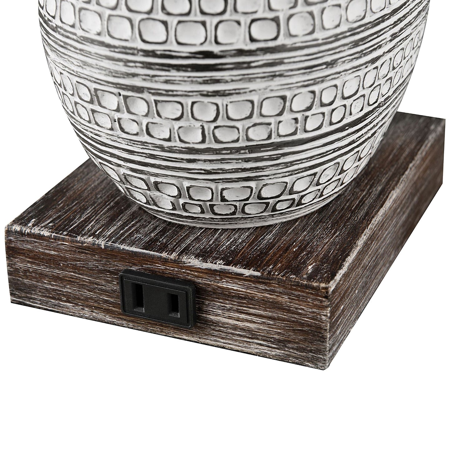 Ensemble de lampes de table à commande tactile KAWOTI avec ports USB (lot de 2)