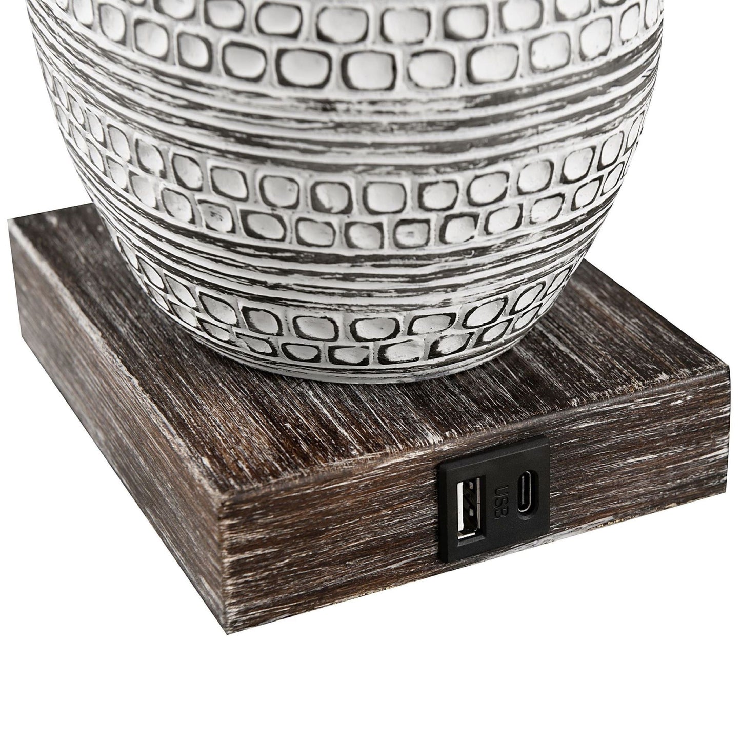 Ensemble de lampes de table à commande tactile KAWOTI avec ports USB (lot de 2)