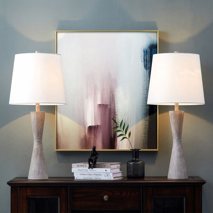 Ensemble de 2 lampes de table effet vieilli KAWOTI 27