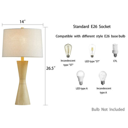 Ensemble de 2 lampes de table effet vieilli KAWOTI 27