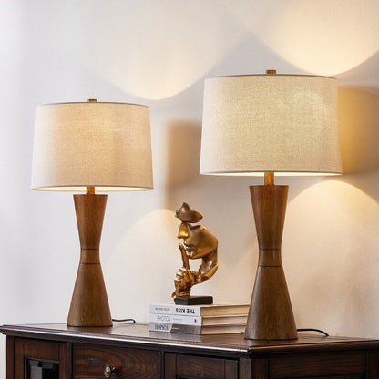 Ensemble de 2 lampes de table effet vieilli KAWOTI 27