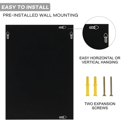 Miroir mural décoratif rectangulaire en cristal argenté KOHROS