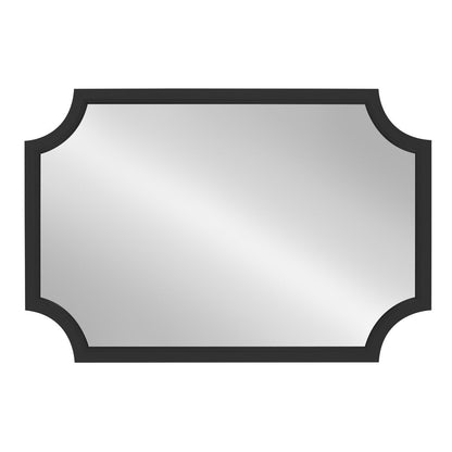 Miroir encadré en bois festonné Kate et Laurel Hogan