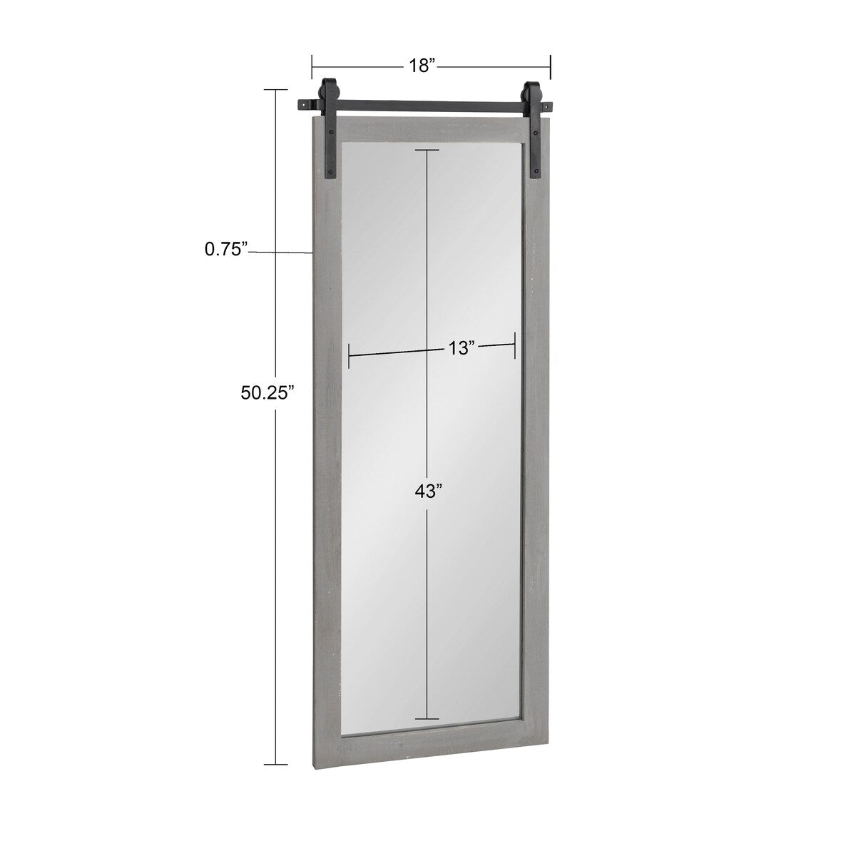 Miroir mural rectangulaire rustique Kate et Laurel Cates