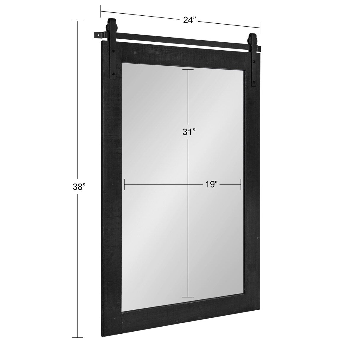 Miroir mural rectangulaire rustique Kate et Laurel Cates