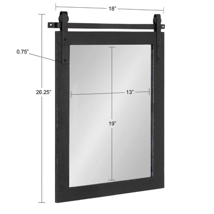 Miroir mural rectangulaire rustique Kate et Laurel Cates