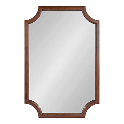 Miroir encadré en bois festonné Kate et Laurel Hogan