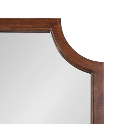 Miroir encadré en bois festonné Kate et Laurel Hogan