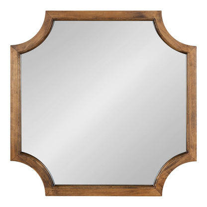 Miroir encadré en bois festonné Kate et Laurel Hogan