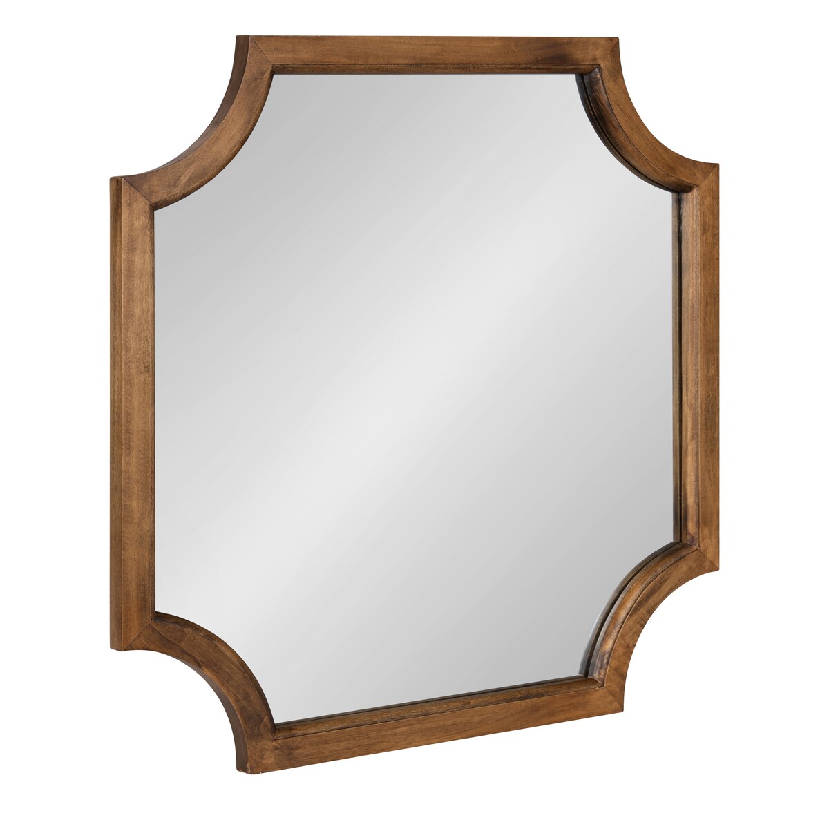 Miroir encadré en bois festonné Kate et Laurel Hogan