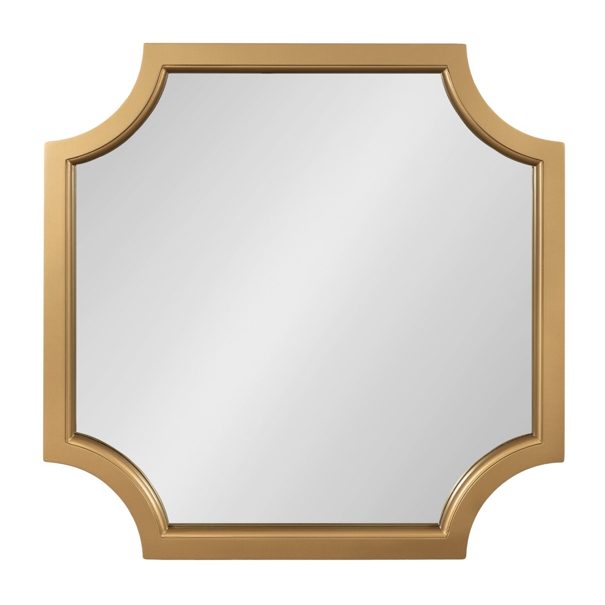 Miroir encadré en bois festonné Kate et Laurel Hogan