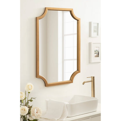 Miroir encadré en bois festonné Kate et Laurel Hogan