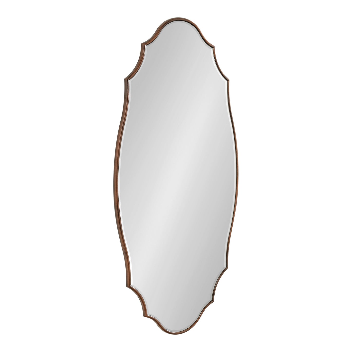 Miroir mural ovale festonné Kate et Laurel Leanna