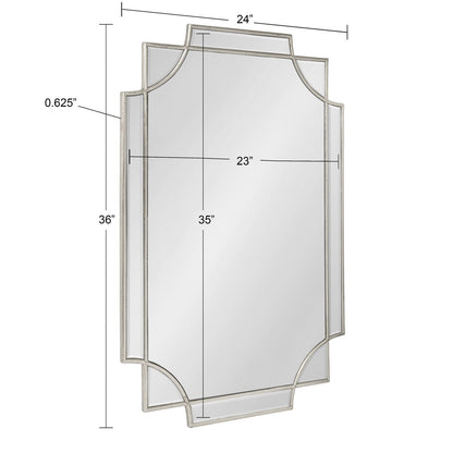 Miroir mural décoratif traditionnel encadré Kate et Laurel Minuette