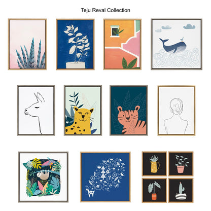 Kate et Laurel Sylvie Modern Circles Ensemble de toiles encadrées par Teju Reval