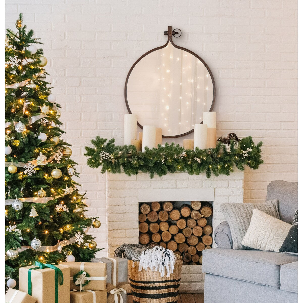 Miroir mural rond Kate et Laurel Yitro