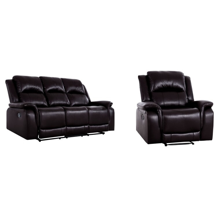 Collection de canapés inclinables manuels en cuir pour le salon Meubles inclinables en cuir pour la maison, le bureau et le salon