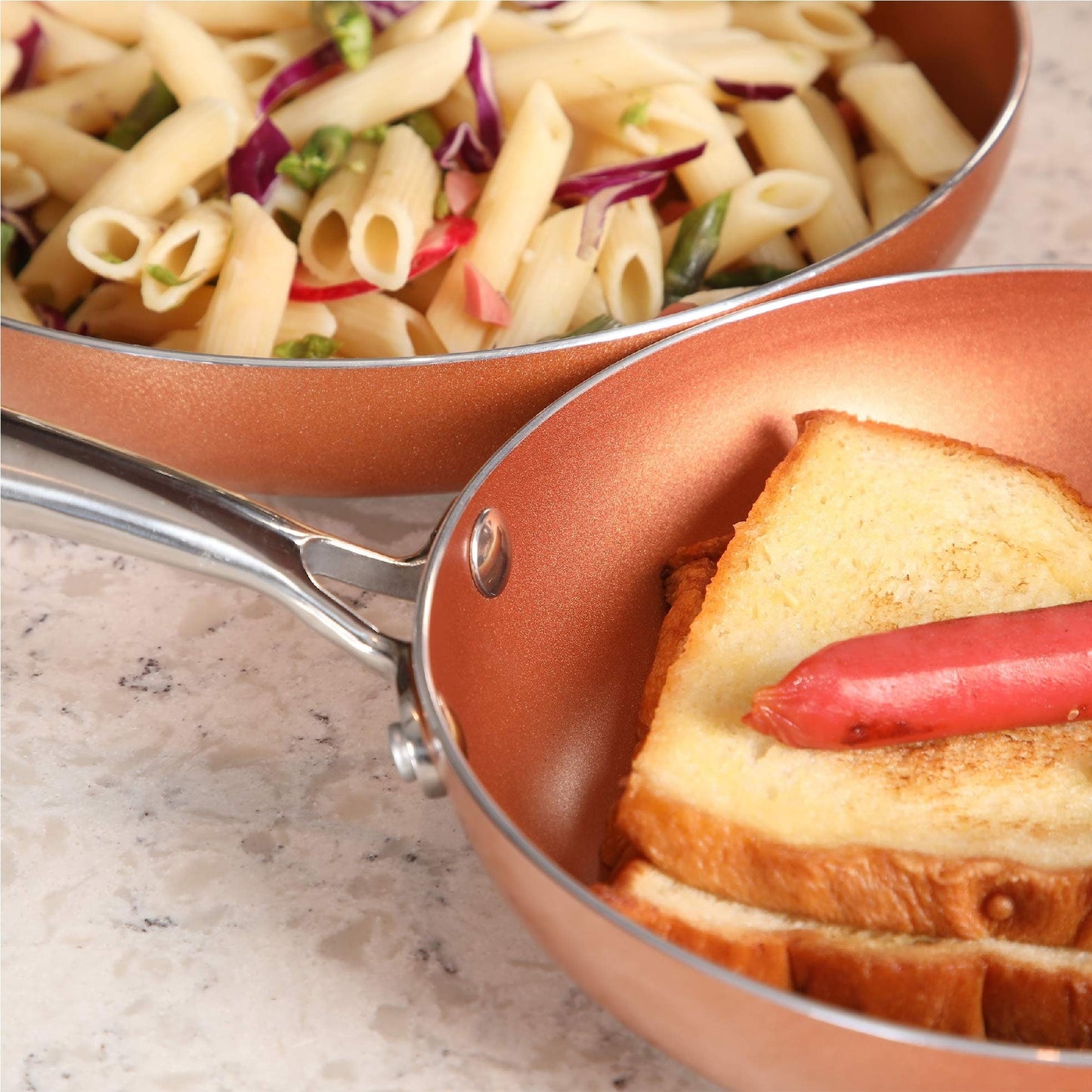 Batterie de cuisine antiadhésive pour induction Kitchen Academy 12/30 pièces