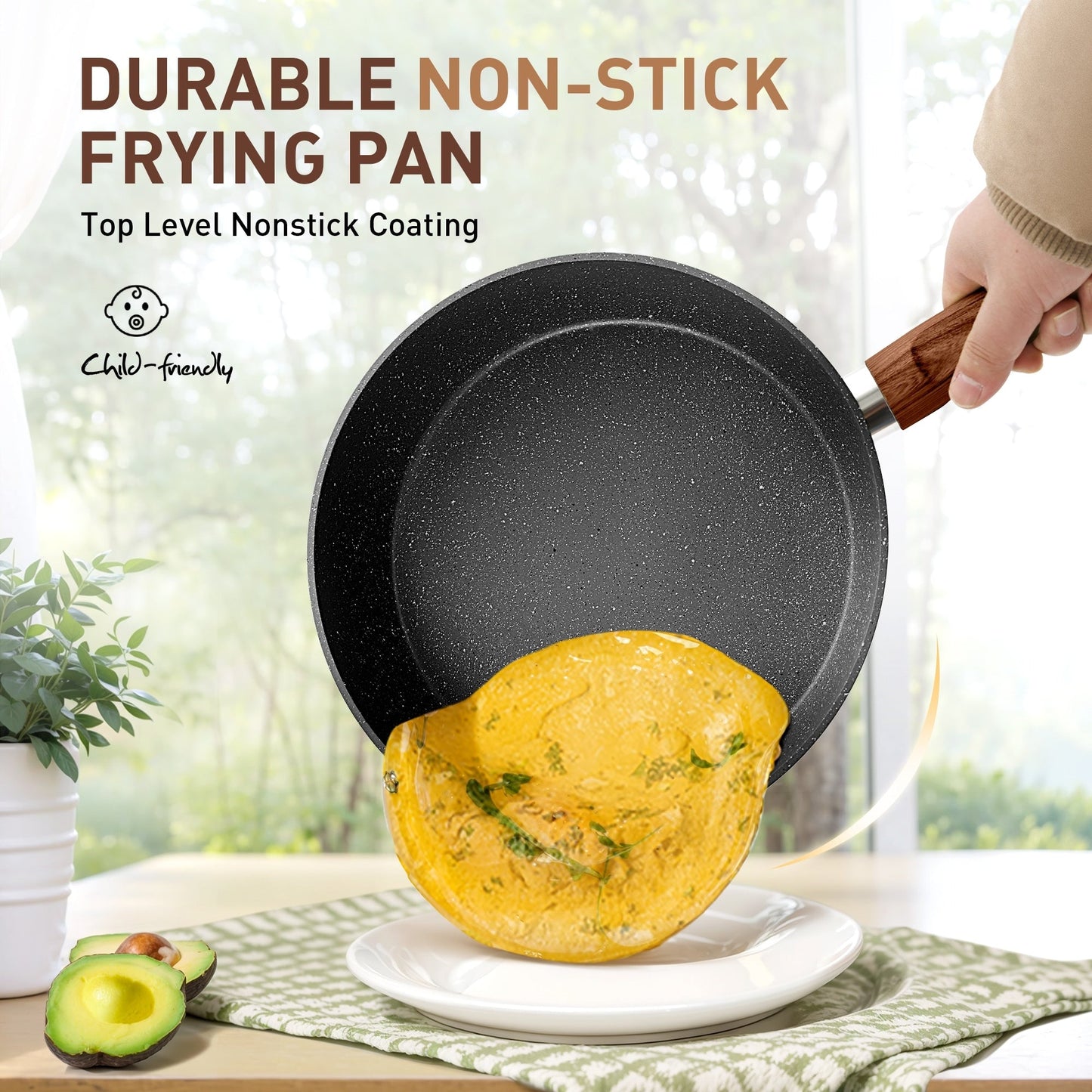 Batterie de cuisine antiadhésive pour induction Kitchen Academy 12/30 pièces