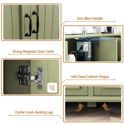 Buffet de cuisine, meuble de bar à café, meuble de rangement d'appoint