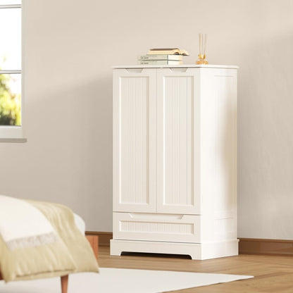 Armoire de rangement de cuisine, armoire de rangement de salle de bain indépendante avec 2 portes et tiroirs