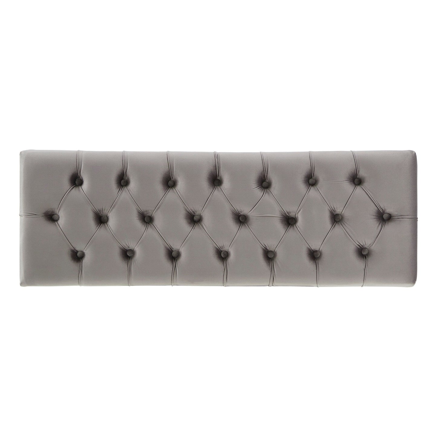 Banc capitonné en velours Klaus par iNSPIRE Q Bold