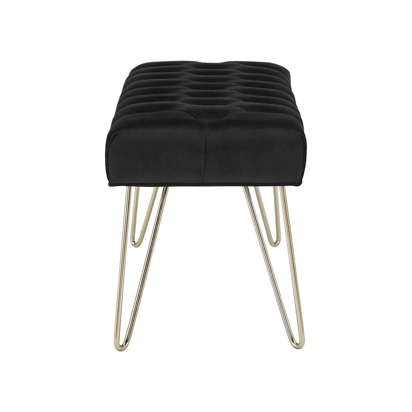 Banc capitonné en velours Klaus par iNSPIRE Q Bold