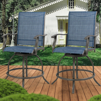 Ensemble de tabourets et chaises de bar pivotants hauts Kozyard Isabella