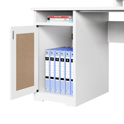 Bureau de jeu en L Moasis de 59 pouces avec support pour écran