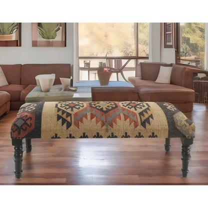 Banc d'intérieur Sevita Southwestern 16 l x 47 L x 18 H - 16 l x 47 L x 18 H