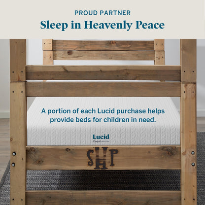 Matelas Lucid en mousse à mémoire de forme gel de 14 pouces