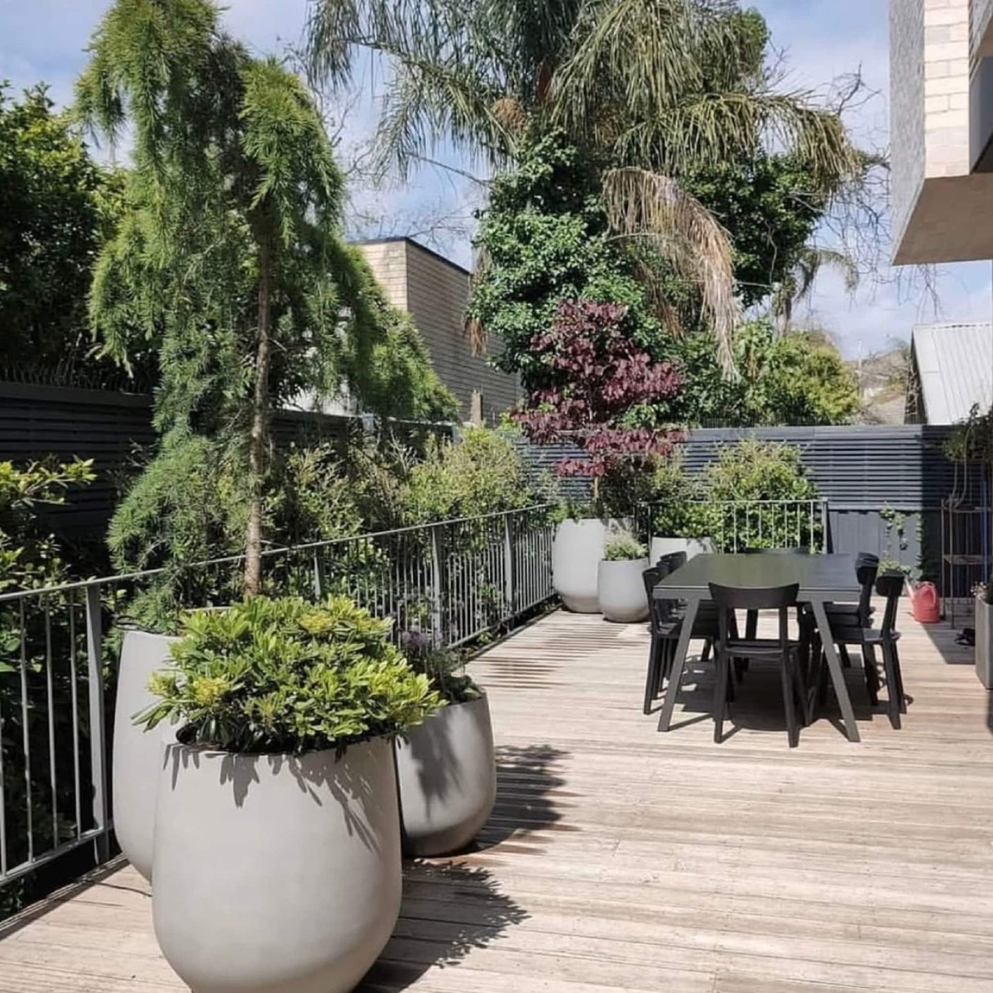 Jardinière conique en fibre de pierre DreamPatio La Mirada (1 pièce) pour intérieur/extérieur