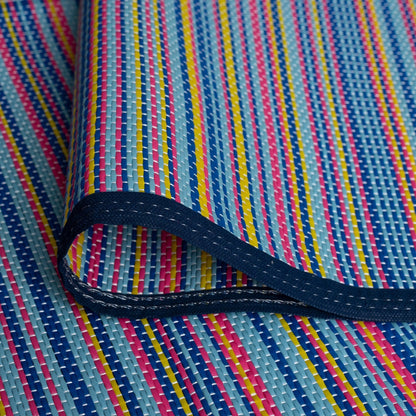 Tapis d'intérieur/extérieur à rayures de plage Lalune