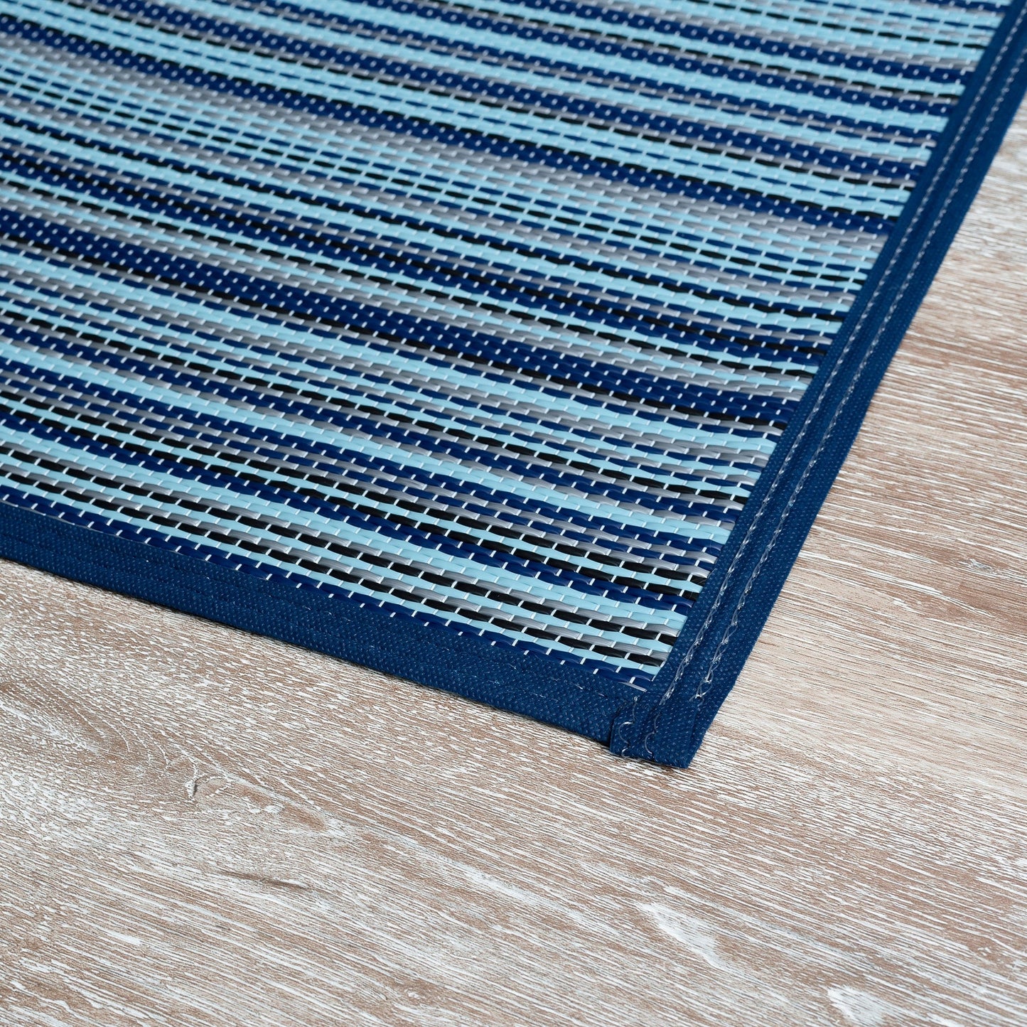 Tapis d'intérieur/extérieur à rayures de plage Lalune